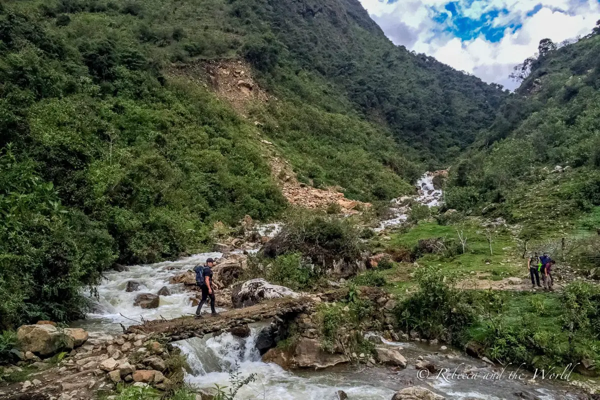 The scenery changes regularly on the Salkantay Trek