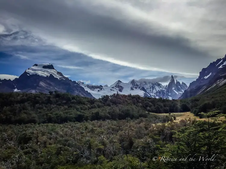 The lure of El Chalten's hiking trails draw trekkers from all around the world. Located in Argentine Patagonia, this small town is perfect for whiling away a few days and getting adventurous. Just don't get lost on one of the El Chalten hiking trails! Read on for what to expect, how to get to El Chalten and where to stay. | #argentina #patagonia #elchalten #elchaltenthingstodo #elchaltenhiking #elchaltenpatagonia #travelguide #hiking