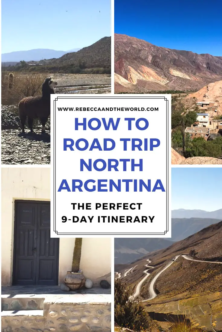 Planning to visit north Argentina? This 9-day road trip itinerary will guide you through the perfect route to see the highlights of this beautiful region. Includes which towns in north Argentina to visit, what to see and do, where to eat and where to stay. #argentina #northargentina #salta #jujuy #roadtrip #itinerary #argentinaitinerary #travel #roadtripideas
