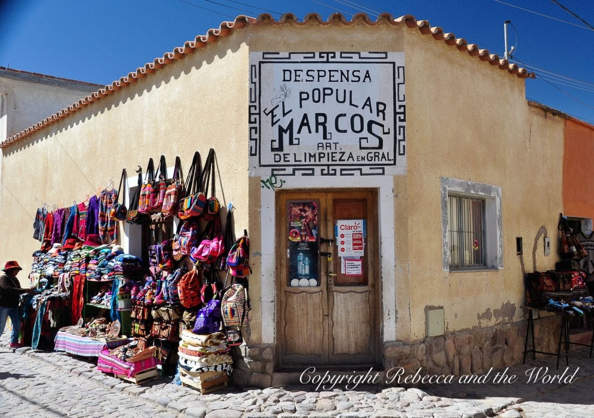 Humahuaca in the north of Argentina is famous for its handcrafted goods