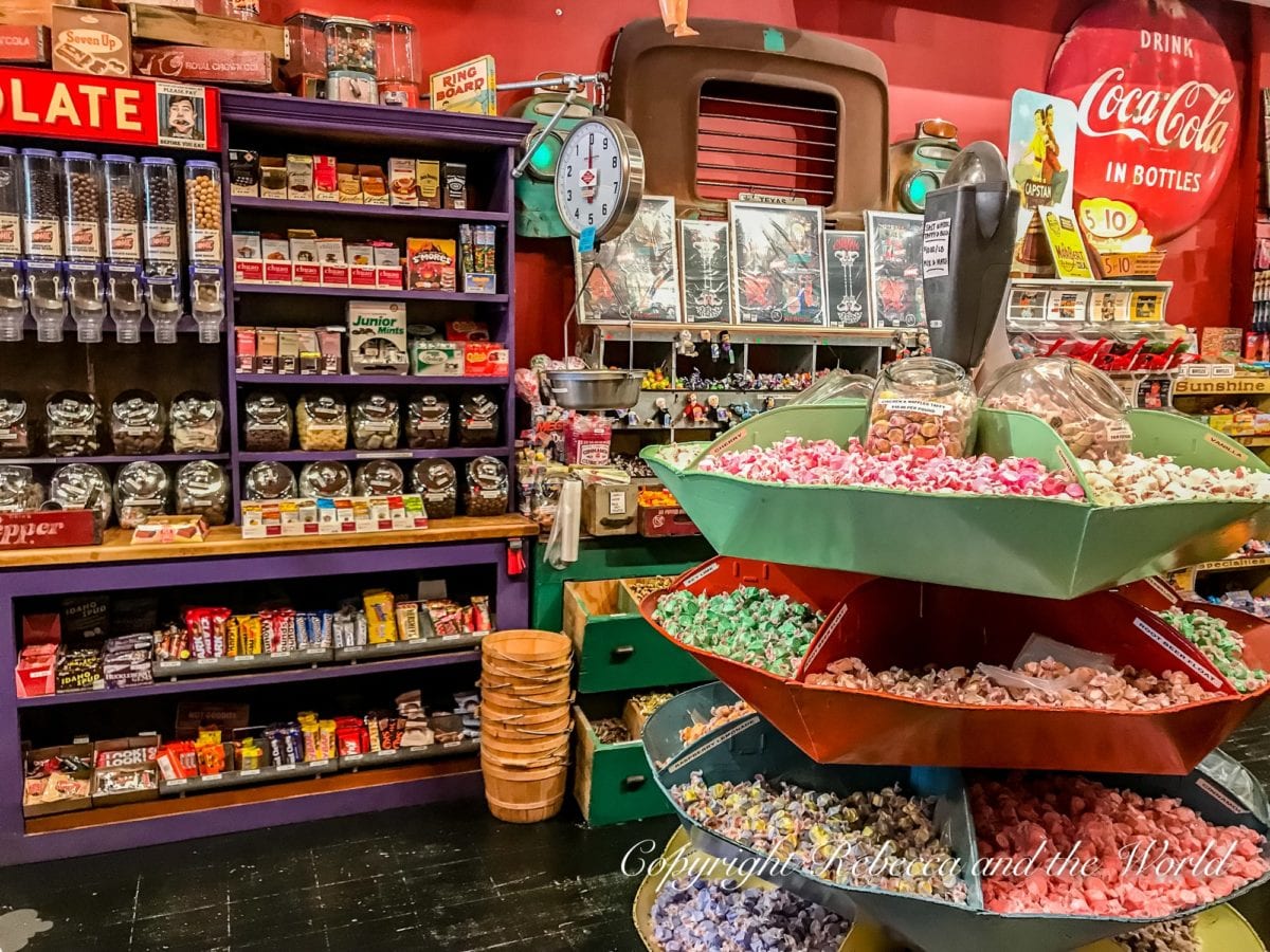 One of the best things to do in Denton, Texas, is purchase some of the more than 300 kinds of candy at Atomic Candy