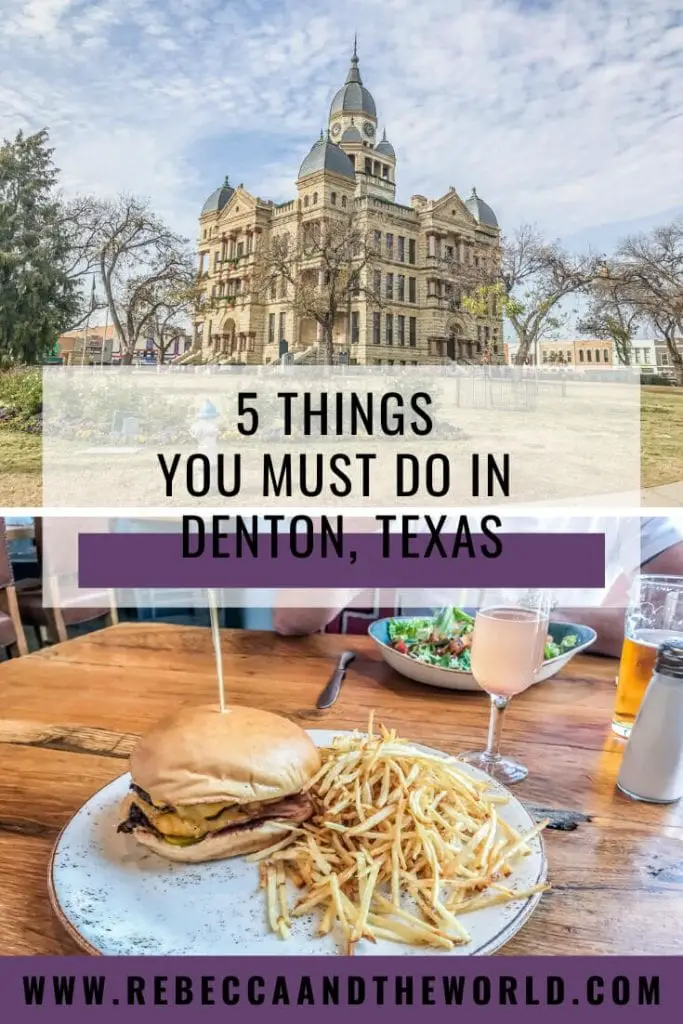 Only 45 minutes from Dallas, there are plenty of things to do in Denton, Texas. It's also home to what might be the best burger in Texas. | #TexasTravel #Denton #DentTX #USATravel #DallasDayTrip