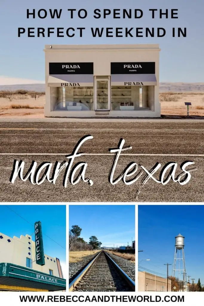 Have you heard of Marfa, Texas? It's one of the coolest and quirkiest towns in Texas! Spend a weekend in Marfa with this guide which shares what to do in Marfa, where to eat and where to stay in Marfa. | #marfa #texas #marfatexas #marfatx #weekendguide #thingstodoinmarfa
