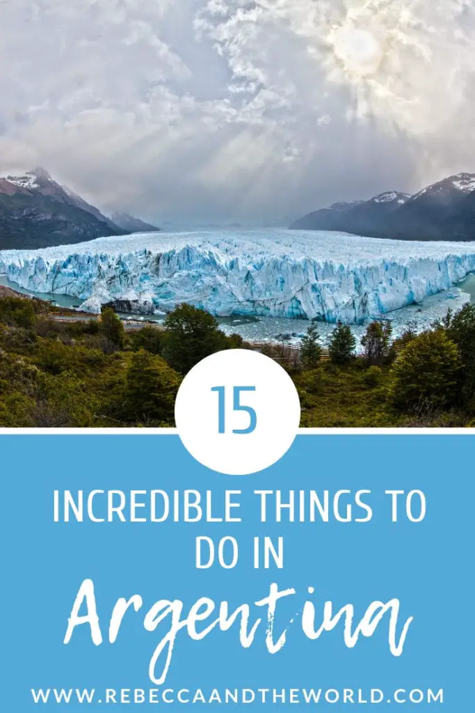 As the second largest country in South America, there are so many things to do in Argentina. Check out this list of 15 of the best Argentina tourist attractions. From walking on a glacier to tasting delicious wines to experiencing Oktoberfest, there's something for everyone in Argentina. | #Argentina #southamerica #buenosaires #salta #peritomorenoglacier #wine #steak #whattodoinargentina #argentinatravel #argentinaitinerary #argentinavacation