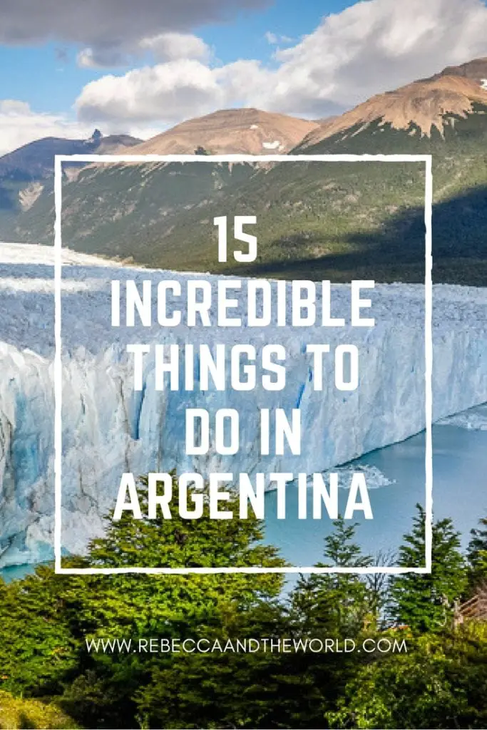 As the second largest country in South America, there are so many things to do in Argentina. Check out this list of 15 of the best Argentina tourist attractions. From walking on a glacier to tasting delicious wines to experiencing Oktoberfest, there's something for everyone in Argentina. | #Argentina #southamerica #buenosaires #salta #peritomorenoglacier #wine #steak #whattodoinargentina #argentinatravel #argentinaitinerary #argentinavacation