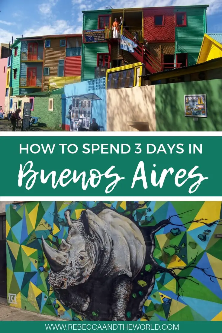Only got 3 days in Buenos Aires? Here's everything you need to put on your Buenos Aires itinerary. Read on for where to eat in Buenos Aires, what to see and do and where to stay in Buenos Aires. This passionate city is sure to capture your heart and you won't want to leave! | #buenosaires #argentina #itinerary #travelguide #southamerica #buenosairesguide #buenosairestravel #thingstodoinbuenosaires