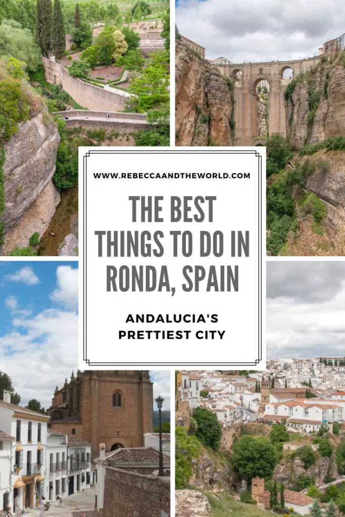 Things to do in Ronda, Spain | As one of Spain's prettiest cities, there are plenty of things to do in Ronda - as well as plenty of places to take gorgeous, Instagram-worthy photos. This guide walks you through the best things to do, where to take the best photos, and where to eat and sleep. #ronda #andalucia #southernspain #spain #Instagram #travelphotography