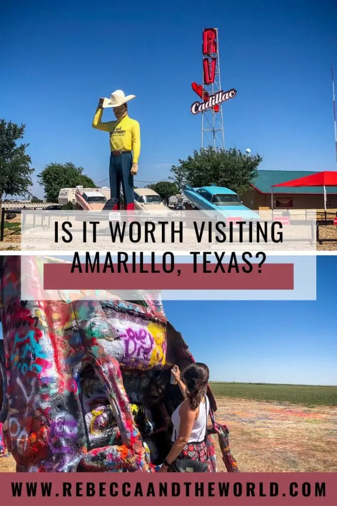 Heading to the Texas Panhandle? Stop for a weekend in Amarillo where you'll find plenty of things to do. Visit Cadillac Ranch, hike in Palo Duro Canyon, explore the city's art deco architecture and try some great food. #amarillo #texas #unitedstates #usa #roadtrip #texasroadtrips #amarillotx #amarillothingstodo