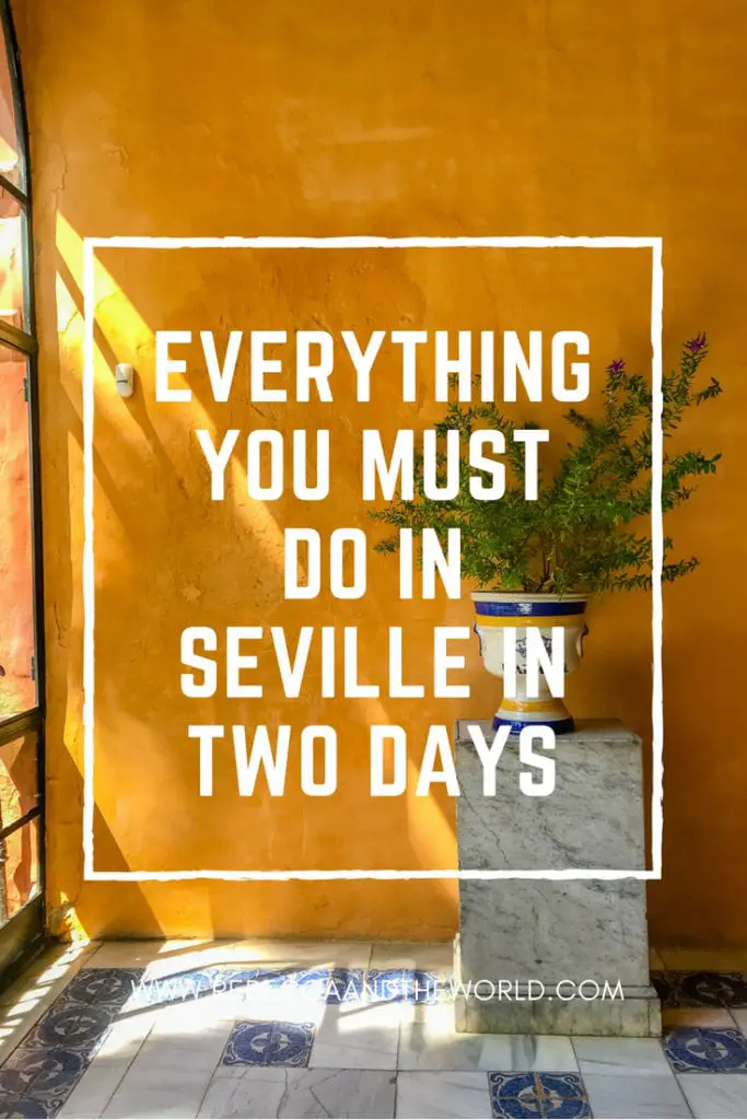 Only have a short time in Seville? You can still fit a lot into two days in Seville. This guide covers the top 10 things to do, including where to eat, what to see and where to sleep. #seville #spain #andalucia #2daysinseville #sevilleitinerary #sevilleguide #travel #travelspain #tapas #spanishfood