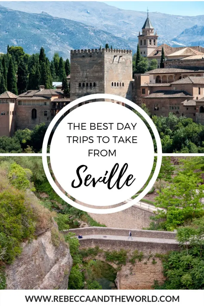 While Seville has enough to keep you busy for days or weeks, consider one of these 12 day trips from Seville. You'll escape the city for the famous pueblos blancos, beautiful beaches, historical cities and even a day trip into Portugal! | #daytrips #seville #spain #andalucia #sevillethingstodo #sevilledaytrips