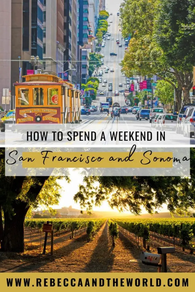 Planning a visit to San Francisco? This San Francisco itinerary is perfect for first-time visitors who want to see the highlights of the city. If you've got more than 2 days in San Francisco, it also includes a side trip to Sonoma wine country. | #sanfrancisco #sonoma #califonia #nocal #thingstodosanfrancisco #sonomawinecountry #usatravel #californiatravel