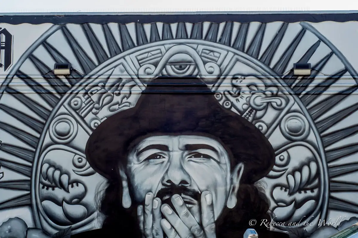 The Santana mural in the Mission District in San Francisco is so lifelike