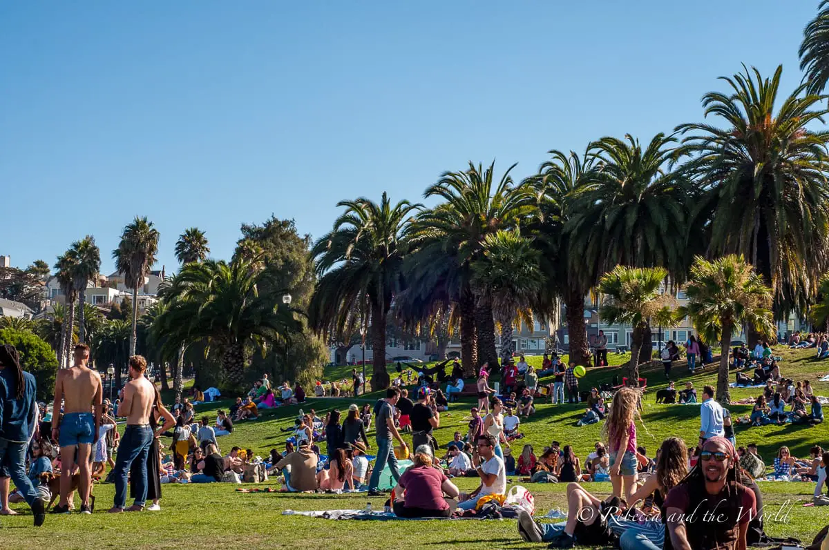 Spend a sunny afternoon at Mission Dolores Park