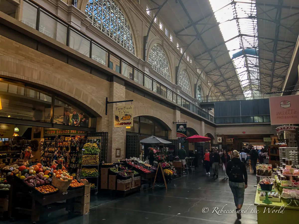 The Ferry Building in San Francisco is a great place to start your itinerary