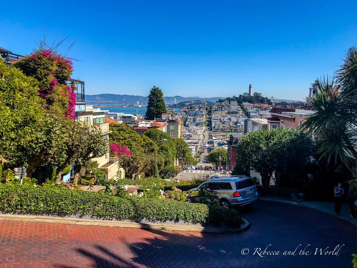 Head to Lombard Street, San Francisco's so-called "crooked street" on your visit to San Francisco