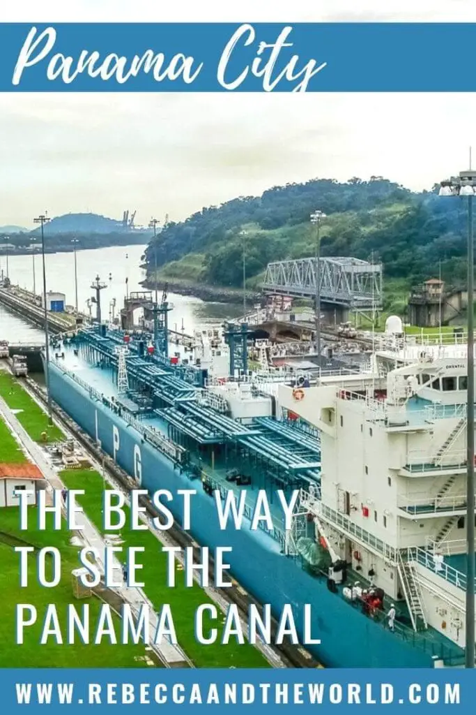 The Panama Canal is one of the world's greatest engineering feats. Far from being a boring tourist attraction, it's an incredible sight to see a huge ship passing through. This guide shares how to visit the locks and the best way to the Panama Canal! #panama #centralamerica #panamacity #panamacanal #touristattractions #greatwondersoftheworld #panamatravel