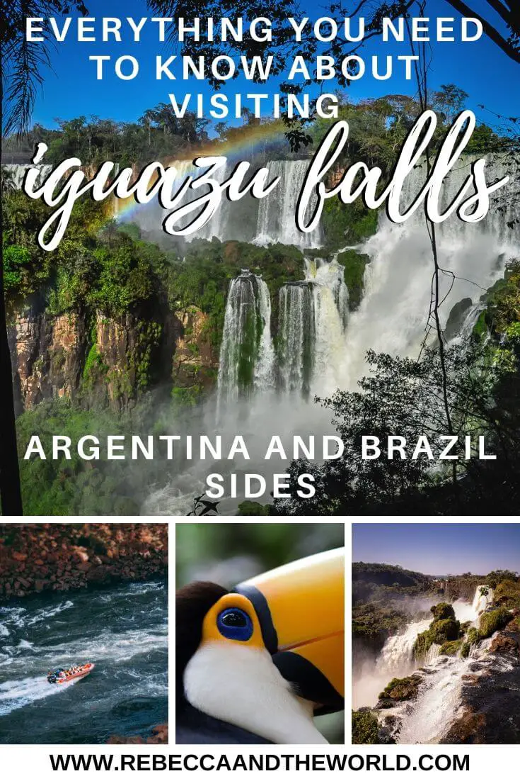 Should you visit Iguazu Falls Argentina or Iguazu Falls Brazil? I say both! Read on for the ultimate guide to visiting Iguazu Falls, including what to see and do both sides of the waterfalls, how to get to Iguazu Falls and where to stay near Iguazu Falls. | #argentina #brazil #iguazufalls #waterfalls #puertoiguazu #fozdoiguazu #naturalwonders