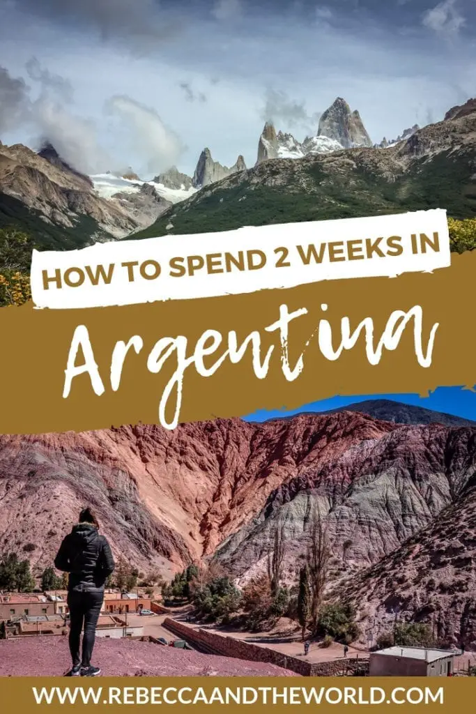 Argentina itinerary: how to spend 2 weeks in Argentina, South America's most diverse country. This 2-week itinerary will see you exploring big cities, trekking on glaciers, walking under waterfalls and tasting wine. | #argentina #southamerica #buenosaires #iguazufalls #northargentina #salta #patagonia