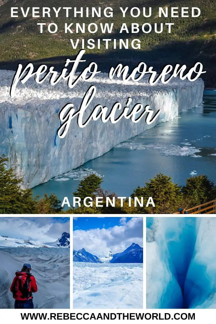Have you ever trekked on a glacier? You can in Patagonia, Argentina. Enjoy trekking Perito Moreno Glacier, a huge glacier that's growing every day. Click through to read this guide to everything you need to know about visiting Perito Moreno Glacier. | #Argentina #Patagonia #PeritoMoreno #glacier #PeritoMorenoGlacier #trekking #hiking #outdoors #southamerica