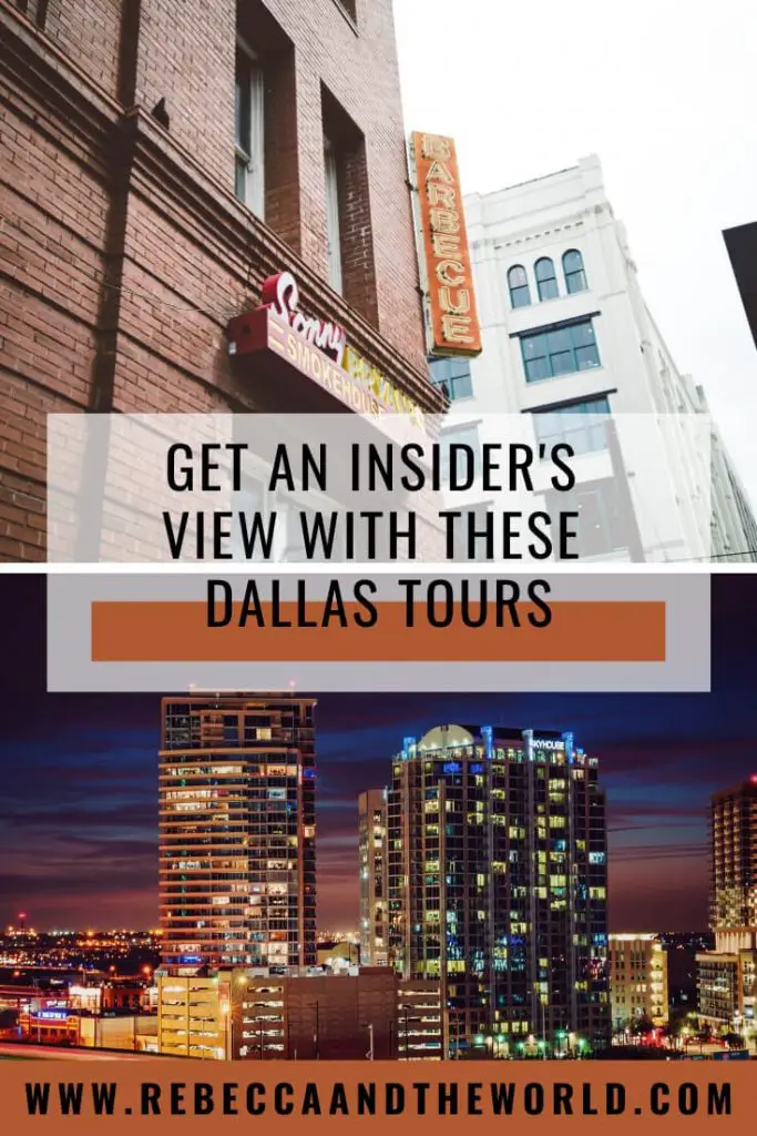 Visiting Dallas? Join one of these Dallas tours to experience the best of the city! From food to history to sport, there's a tour for everyone! | #dallas #texas #dallastx #dallastours #texastravel #tourtexas #usatravel #dallasthingstodo