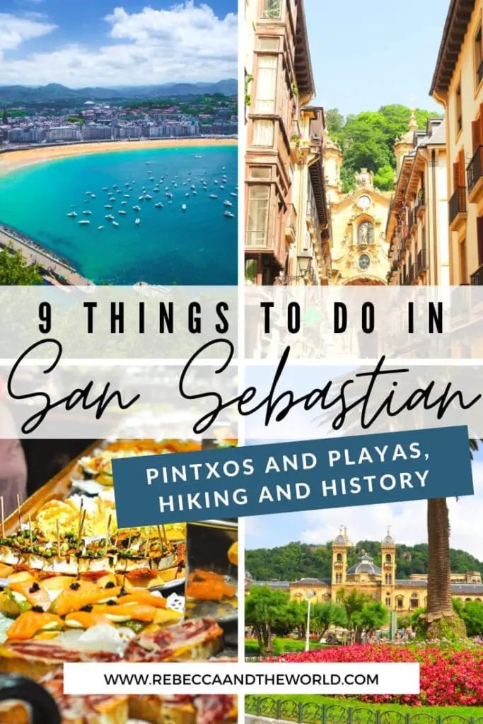 San Sebastian in northern Spain is a captivating city, with amazing food, history, beaches and wine. Plan your trip with this guide to the best things to do in San Sebastian. From food and wine to hiking and great views, this guide will help you build your San Sebastian itinerary. | San Sebastian Spain | Things To Do in San Sebastian | What To Do in San Sebastian | San Sebastian Itinerary | San Sebastian Food | San Sebastian Travel | Visit San Sebastian | Spain Travel