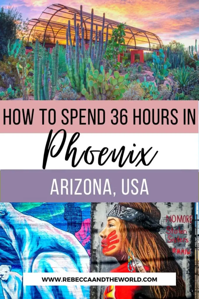 Only got 36 hours in Phoenix, Arizona? Here's your plan to make the most of the weekend or stopover. Click through for a guide to what to eat, see and do on your Phoenix itinerary. | #Phoenix #Arizona #PhoenixAZ #Arizonatravel #USATravel #travelguide