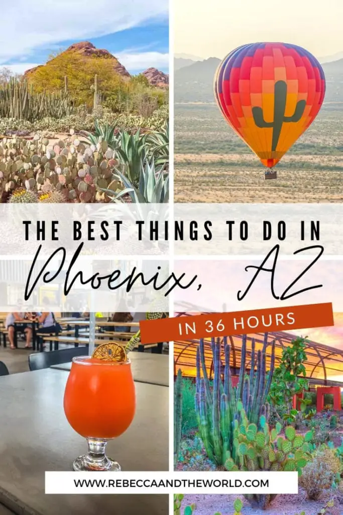 Only got 36 hours in Phoenix, Arizona? Here's your plan to make the most of the weekend or stopover. Click through for a guide to what to eat, see and do on your Phoenix itinerary. | #Phoenix #Arizona #PhoenixAZ #Arizonatravel #USATravel #travelguide