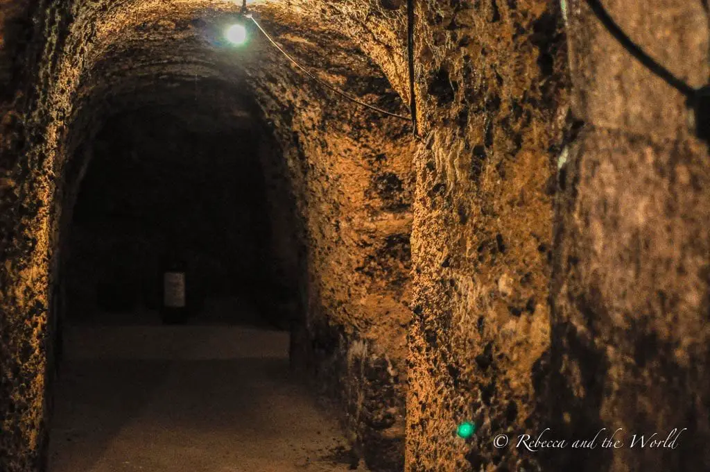 Explore an underground winery in La Rioja