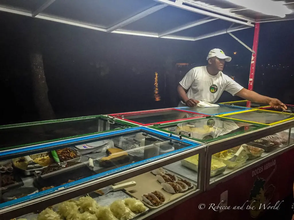 The dessert carts in Ilha Grande serve up a huge range of sweet treats each night
