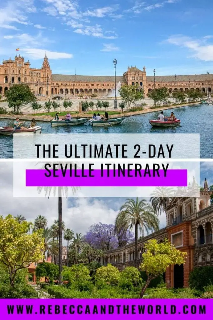 Only have a short time in Seville, Spain? You can still fit a lot into 2 days in Seville. This guide covers the top 10 things to do in Seville, including where to eat, what to see in Seville and where to sleep. #seville #spain #andalucia #2daysinseville #sevilleitinerary #sevilleguide #travel #spaintravel #andalusia