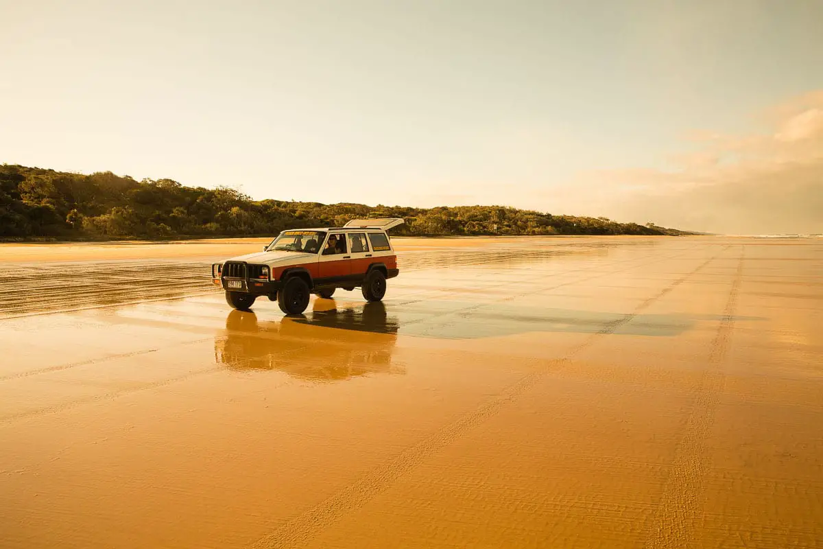 Fraser Island is the world's largest sand island and one thing for your Australia bucket list is to go four-wheel driving on the sand!