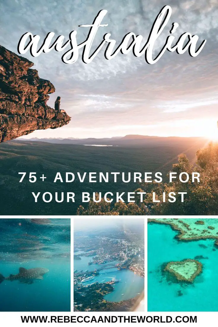 This ultimate Australia bucket list has more than 75 things to do in Australia. Start planning your trip Down Under today with these adventures, activities and must-dos in the best places to visit in Australia! #Australia #AustraliaTravel #ThingstodoinAustralia #AustraliaBucketList #TravelInspiration #AustraliaTravelIdeas