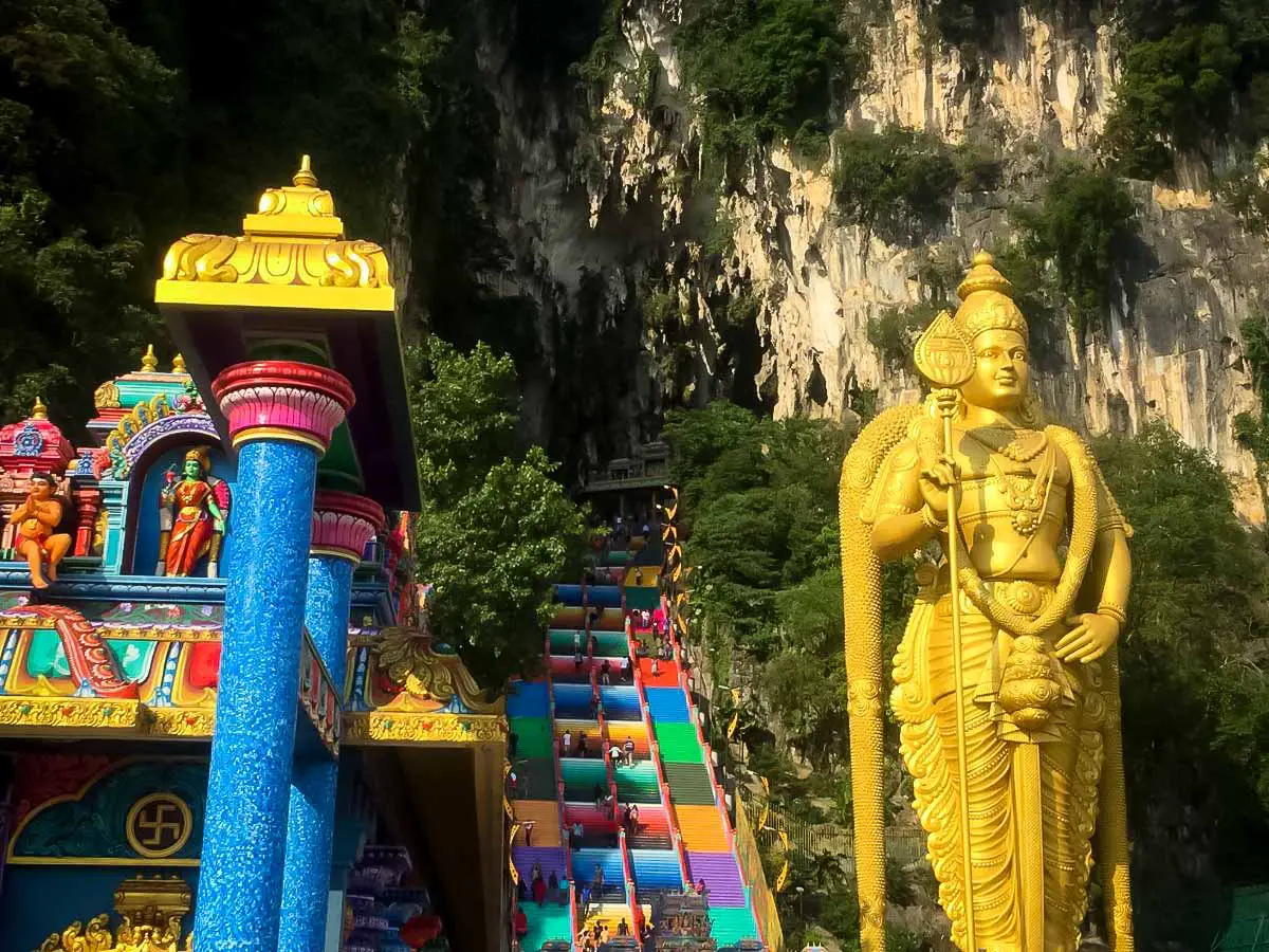 The Batu Caves are one of the best things to do in Kuala Lumpur, Malaysia, according to expat Kirsty Footloose-Ferrett