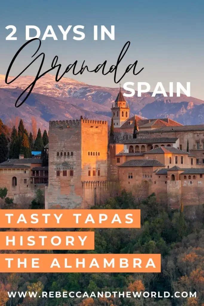 One of the most beautiful cities I've ever visited, there is so much to see and do in Granada in two days. This guide to spending 2 days in Granada highlights the best sights, eats and sleeps. | #spain #granada #andalucia #spanishfood #tapas #alhambra #itinerary #granadathingstodo