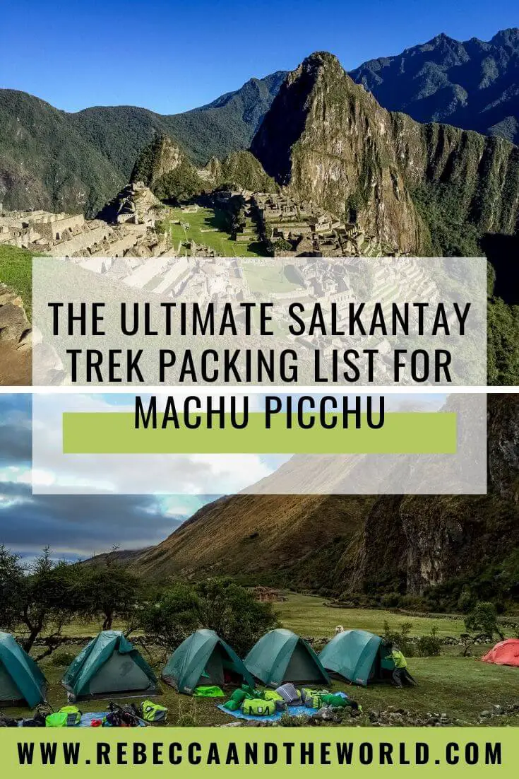 The Complete Packing List for Inca Trail and What to Wear to Machu Picchu