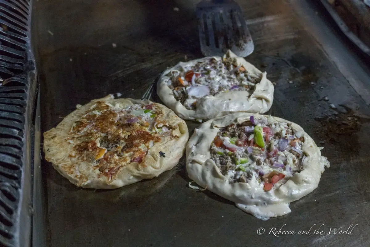 Zanzibar pizza is a local specialty and a must-try when you visit Zanzibar