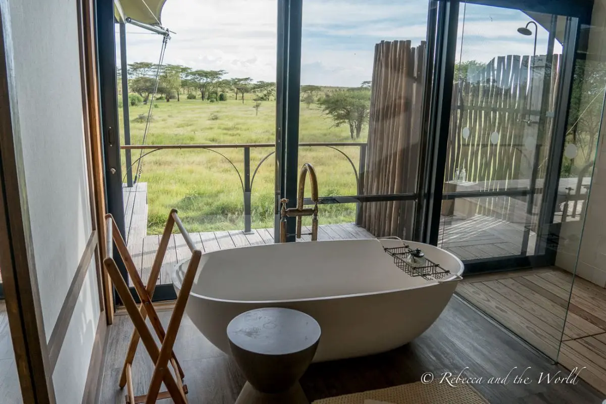 The tents at Lemala Nanyukie in Tanzania are pure luxury
