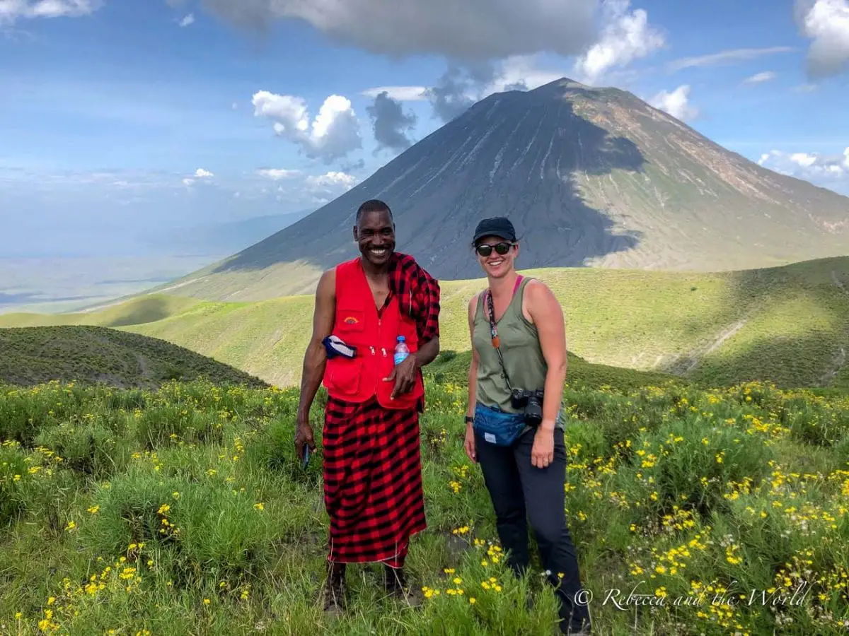 Walking past Ol Doinyo Lengai, Tanzania's only active volcano, is a highlight of the hike from Ngorongoro to Lake Natron