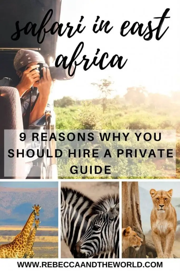Wondering how to travel in East Africa? You've got a few options: private guide, group trip, self-drive or public transport. Here are 9 reasons why I think the best way to take a safari in East Africa is with a private driver guide. | Safari | East Africa | Africa Travel | Visit East Africa | Africa Tour | Kenya | Tanzania | Rwanda | Uganda