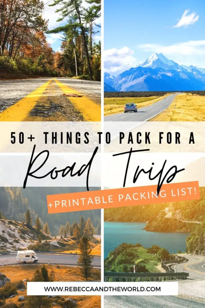 The ultimate road trip packing list from someone who's driven 1000s of kms on multiple continents. This road trip essentials list includes items for safety, comfort, entertainment and even pets. Here's what to pack for a road trip, with printable list!