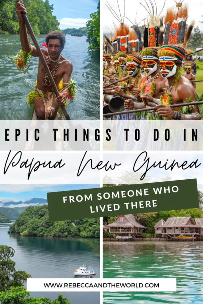 Top 15 things to do in Papua New Guinea - a PNG travel guide by someone who lived there. Find out what to do in Papua New Guinea, from the best islands to visit to adventure activities to cultural experiences. | Papua New Guinea | PNG | Papua New Guinea Travel | Visit Papua New Guinea | Papua New Guinea Travel Guide | Pacific Islands Travel | Things To Do in Papua New Guinea | Is Papua New Guinea Safe | Places to Visit in Papua New Guinea | What To Do in Papua New Guinea | Things To Do in PNG