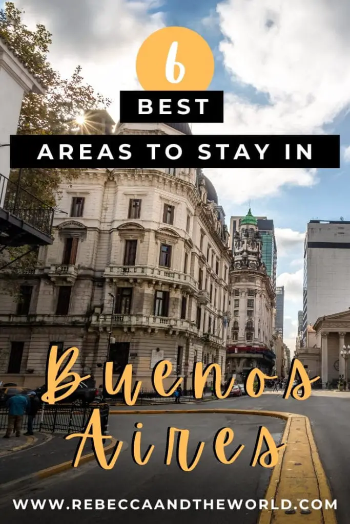 This guide to where to stay in Buenos Aires, Argentina, is by a (former) local and covers the best Buenos Aires neighborhoods. | Buenos Aires Travel | Buenos Aires | Visit Buenos Aires | Where to Stay in Buenos Aires | Buenos Aires Neighborhoods | Hotels in Buenos Aires | Buenos Aires Hotels | Hostels in Buenos Aires | Airbnb in Buenos Aires | Visit Argentina | Things To Do in Buenos Aires | Buenos Aires Travel Guide | Best Area to Stay in Buenos Aires | Apartments in Buenos Aires