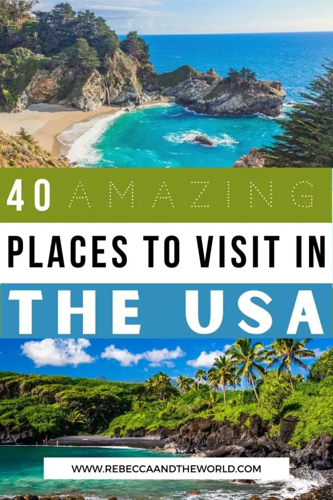 Looking for the best places to visit in the US? These 40+ USA destinations will give you serious travel inspiration to plan your USA vacation! | USA Travel | Places to Visit in the USA | Places to Visit in the United States | Places to Visit in the US | Best Cities in the USA | USA Bucket List | USA Destinations | USA Vacations | USA Best Places to Visit | Beautiful USA Destinations | USA Travel Inspiration | Where to Visit in the USA | Visit the USA | Visit the United States