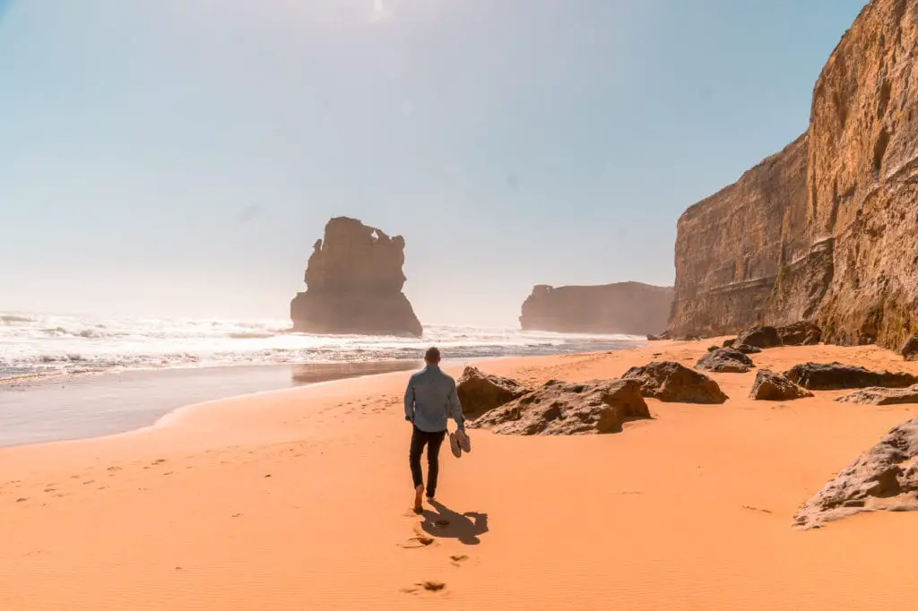 Get down on the beach to see some of the Great Ocean Road's best attractions