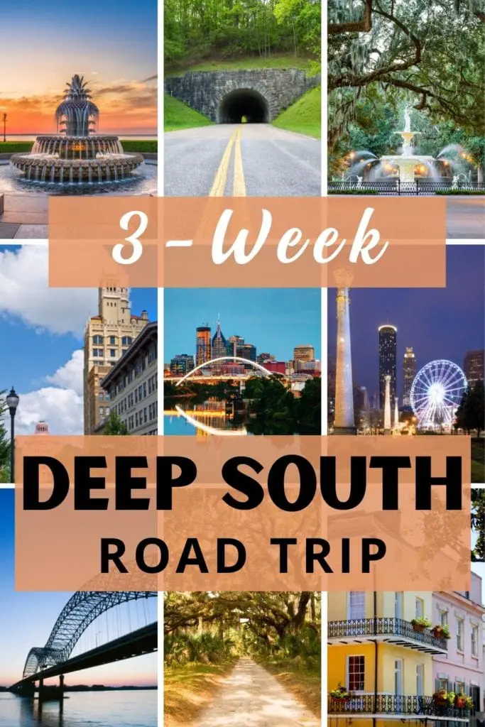 Plan an epic Deep South Road trip itinerary full of great food, history and culture. This Southern USA road trip guide has you covered. | Deep South Road Trip | Road Trip USA | USA Road Trips | Southern USA Road Trip | Deep South | Deep South Road Trip Itinerary | Best Road Trips in America | Deep South USA | American Deep South | Road Trip Southern USA | Deep South Road Trips | USA Itinerary