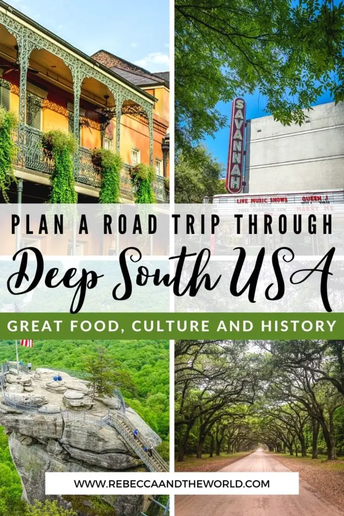 Plan an epic Deep South Road trip itinerary full of great food, history and culture. This Southern USA road trip guide has you covered. | Deep South Road Trip | Road Trip USA | USA Road Trips | Southern USA Road Trip | Deep South | Deep South Road Trip Itinerary | Best Road Trips in America | Deep South USA | American Deep South | Road Trip Southern USA | Deep South Road Trips | USA Itinerary