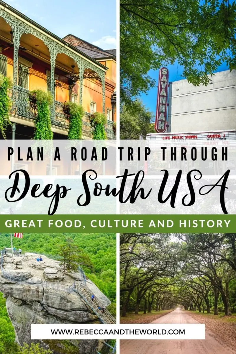 deep south usa road trip itinerary