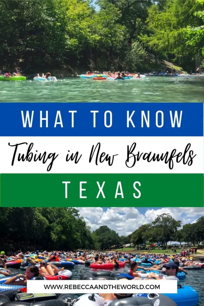 Looking for some summer fun in Texas? Head to New Braunfels, Texas, and spend a day floating on the river! This guide provides all the essentials for tubing in New Braunfels: which river to choose, what to take with you, how to choose an outfitter and the rules to know. | River | New Braunfels | Tubing in New Braunfels | River Tubing | Summer | Floating | Tubing | River Float | Texas | Hill Country | Tubing in Texas