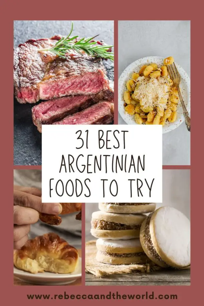 Argentine cuisine is one of the highlights of a visit to this South American Country. But the country is more than steak and wine. This guide highlights 31 popular food in Argentina that you HAVE to try when you visit. Food in Argentina | Argentina Recipes | Argentina Cuisine | Argentine Cuisine | Argentina Food | Popular Food in Argentina | Argentina Foods | Argentina Dishes | What to Eat in Argentina | Best Argentina Food | Popular Foods in Argentina