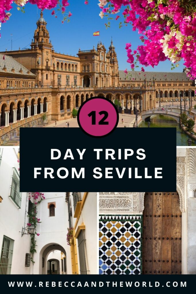 While Seville has enough to keep you busy for days or weeks, consider one of these 12 day trips from Seville. You'll escape the city for the famous pueblos blancos, beautiful beaches, historical cities and even a day trip into Portugal! | #daytrips #seville #spain #andalucia #sevillethingstodo #sevilledaytrips